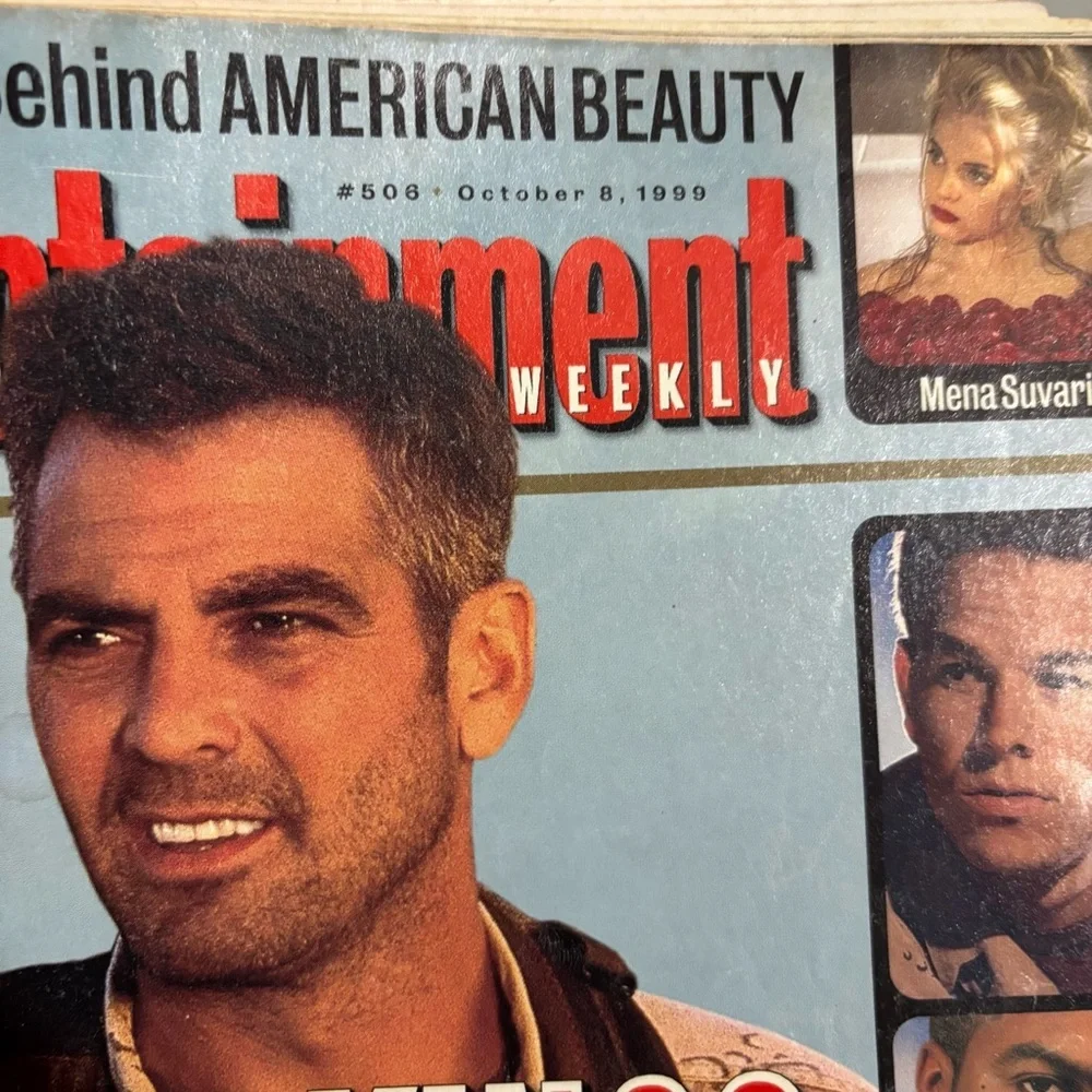 Four Vintage Entertainment Weekly Magazine Collection from the 1990’s